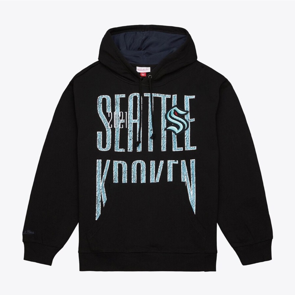 Men’s Black Seattle Kraken Team OG Fleece Pullover Hoodie